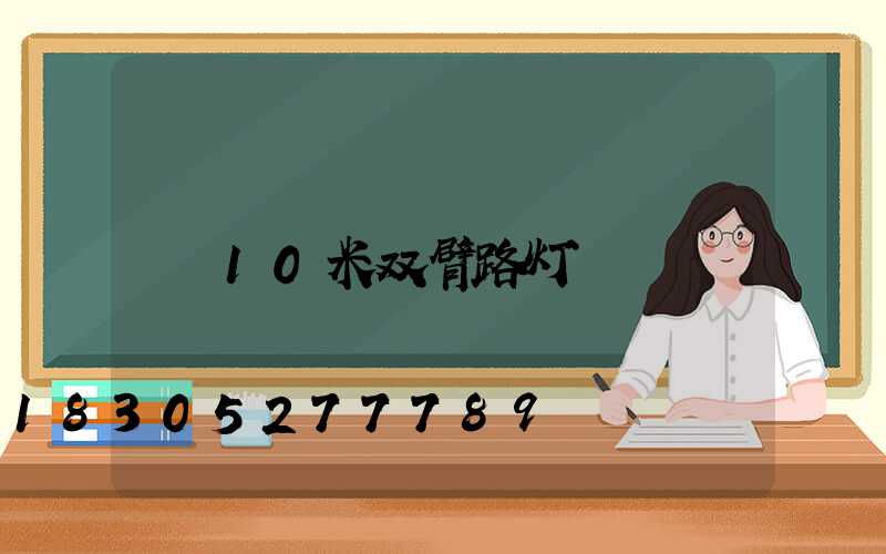 10米双臂路灯
