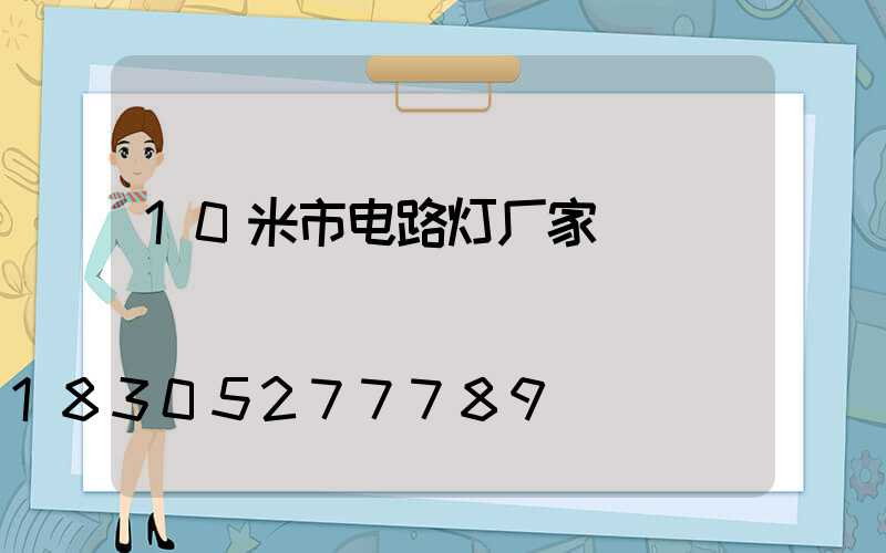 10米市电路灯厂家