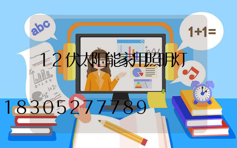 12伏太阳能家用照明灯