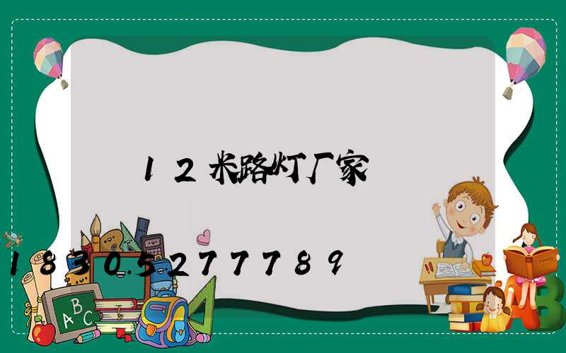12米路灯厂家
