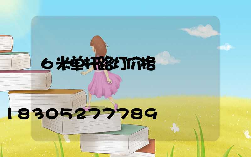 6米单杆路灯价格
