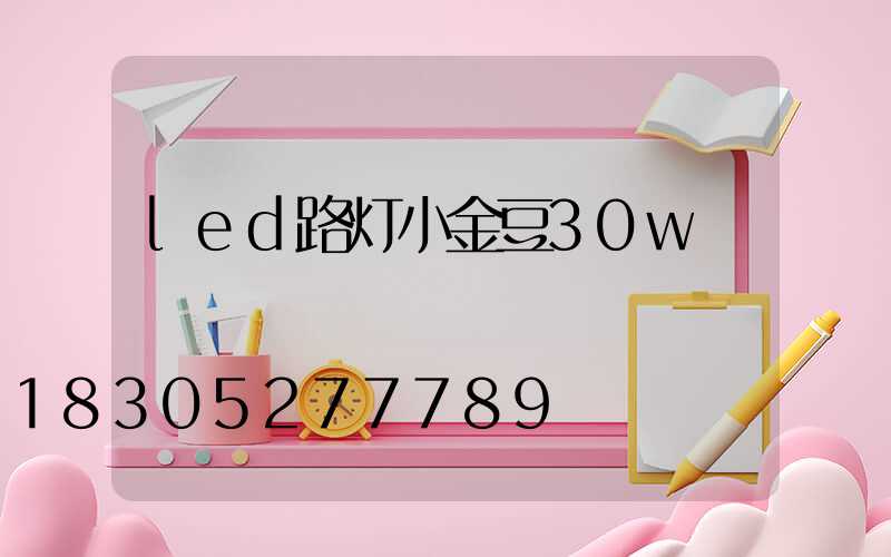 led路灯小金豆30w