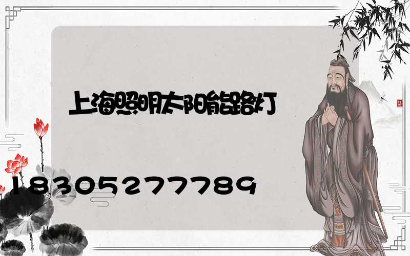上海照明太阳能路灯