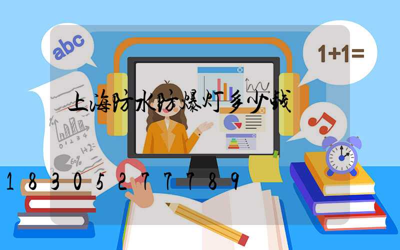 上海防水防爆灯多少钱