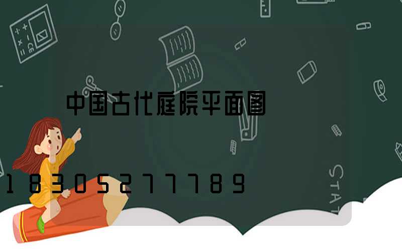 中国古代庭院平面图