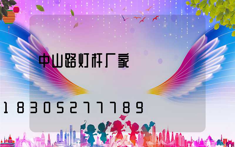 中山路灯杆厂家