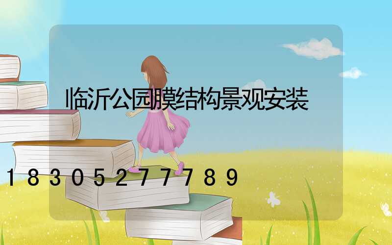临沂公园膜结构景观安装
