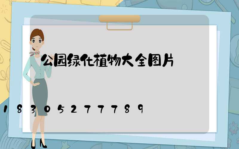 公园绿化植物大全图片