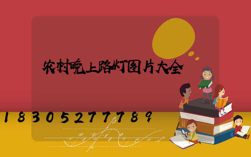 农村晚上路灯图片大全