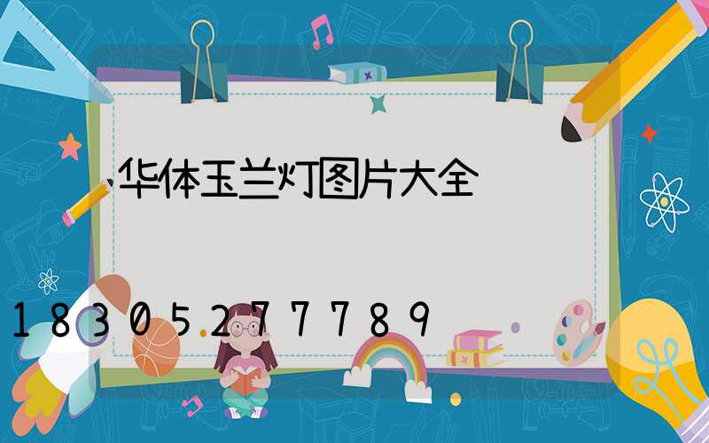 华体玉兰灯图片大全