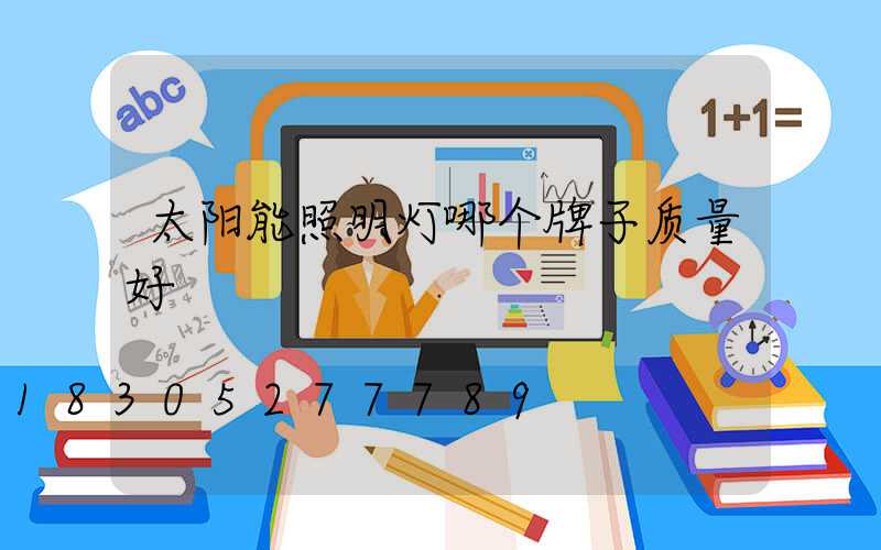 太阳能照明灯哪个牌子质量好