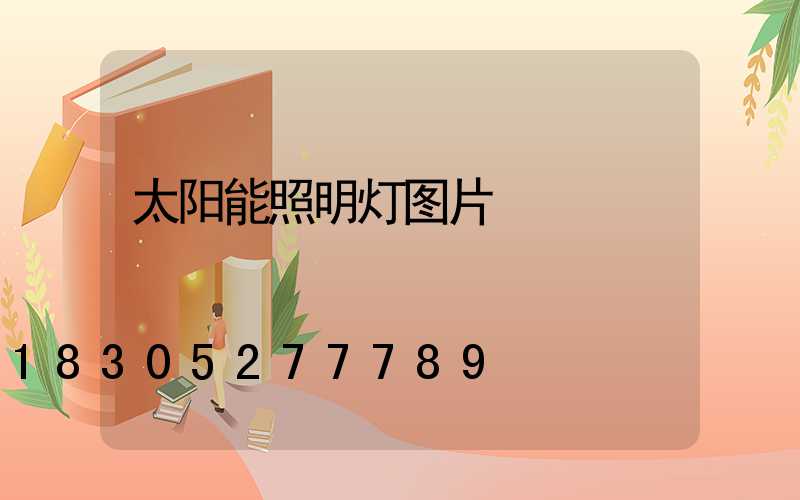 太阳能照明灯图片