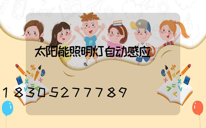 太阳能照明灯自动感应