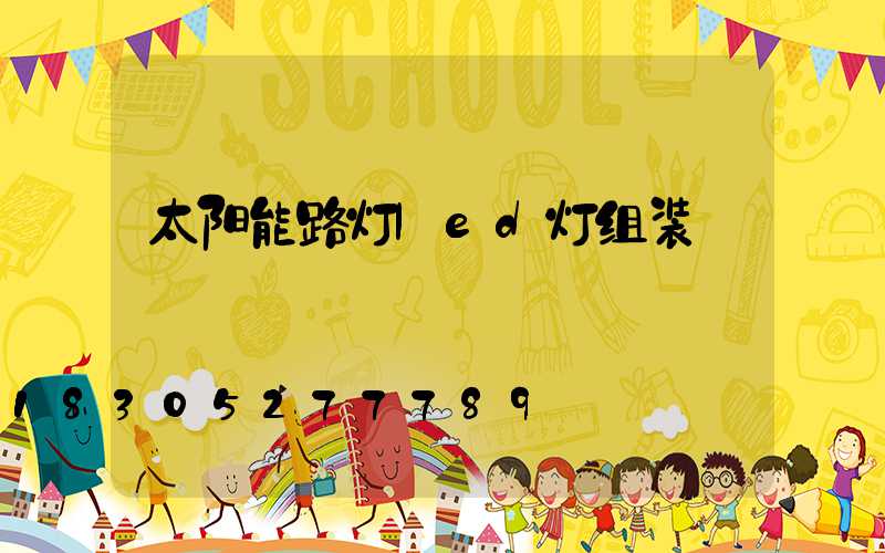 太阳能路灯led灯组装