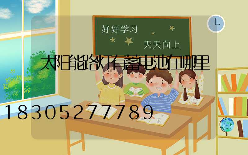 太阳能路灯有蓄电池在哪里