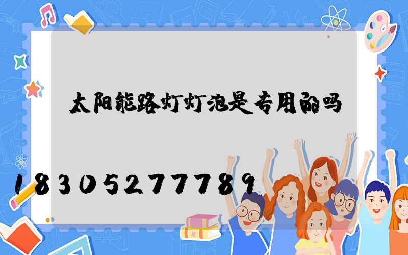太阳能路灯灯泡是专用的吗