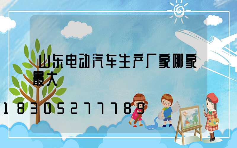 山东电动汽车生产厂家哪家最大