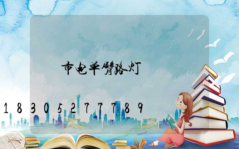 市电单臂路灯