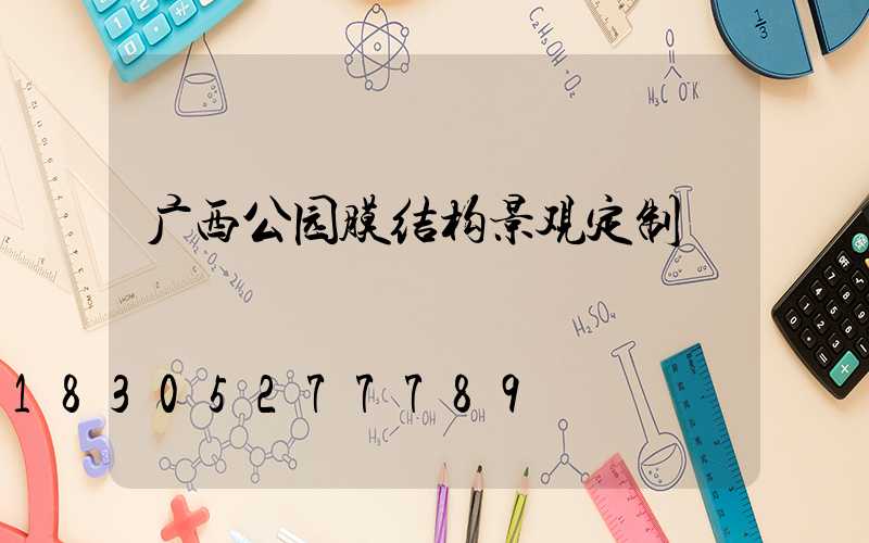 广西公园膜结构景观定制