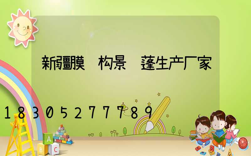 新疆膜结构景观蓬生产厂家