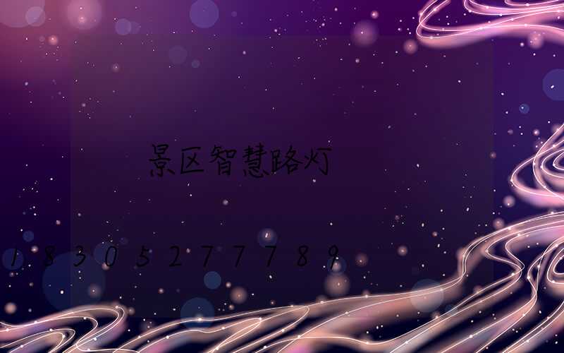 景区智慧路灯