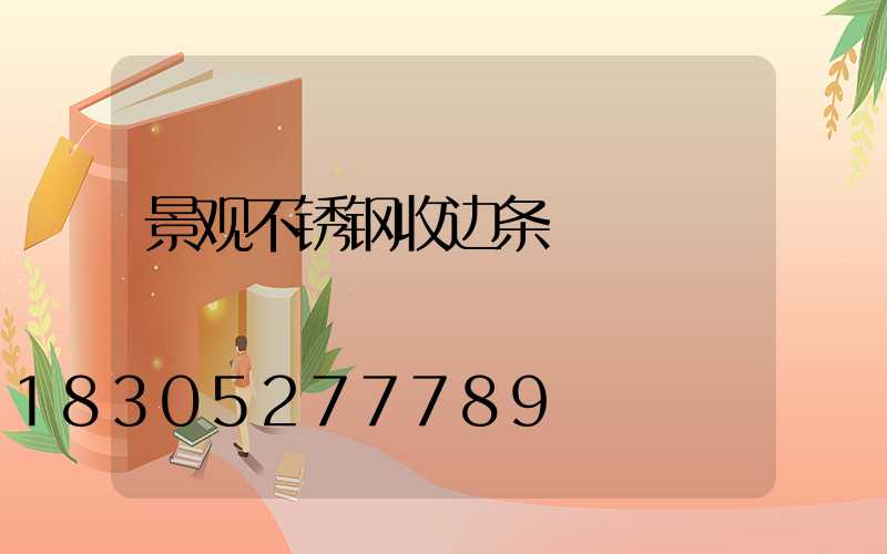 景观不锈钢收边条
