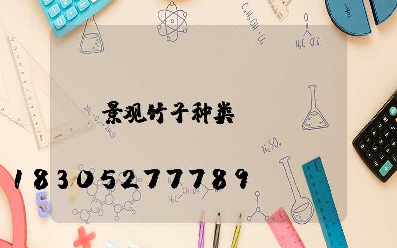 景观竹子种类