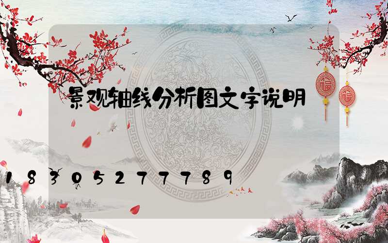 景观轴线分析图文字说明