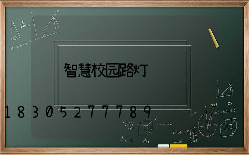 智慧校园路灯