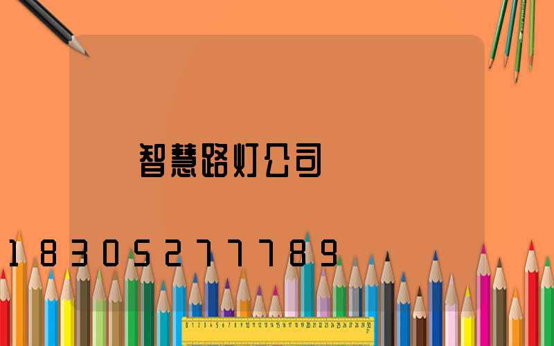 智慧路灯公司