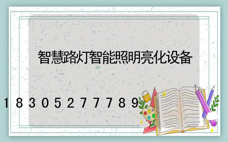 智慧路灯智能照明亮化设备