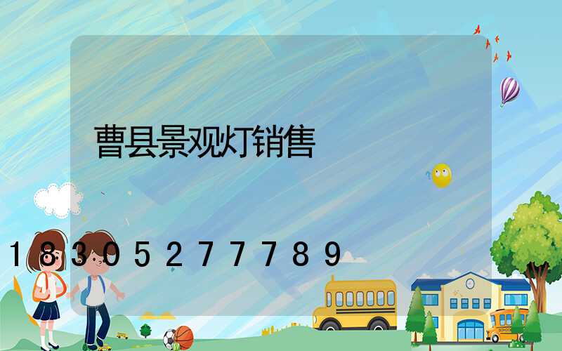 曹县景观灯销售