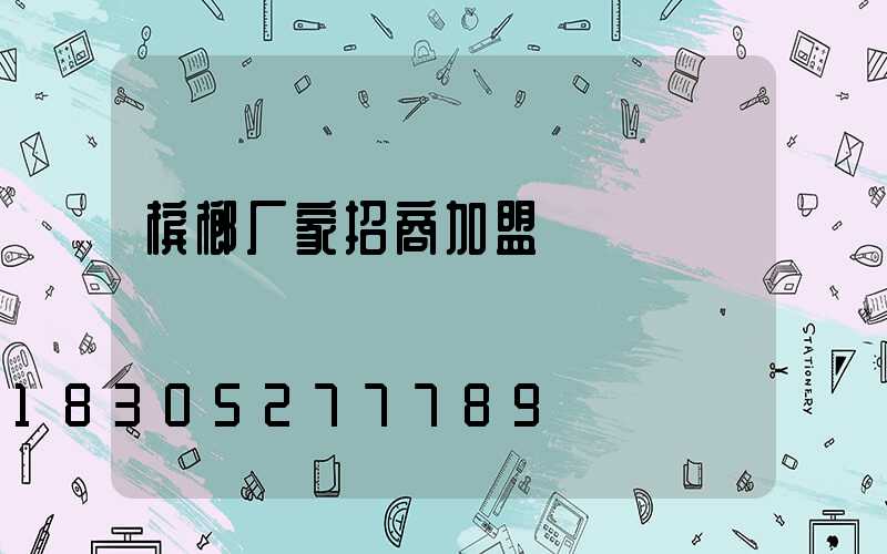 槟榔厂家招商加盟