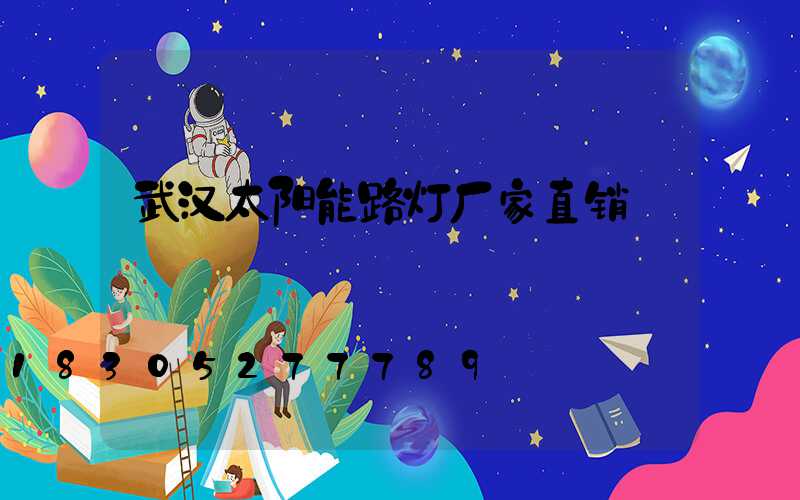 武汉太阳能路灯厂家直销