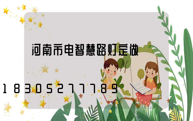 河南市电智慧路灯定做