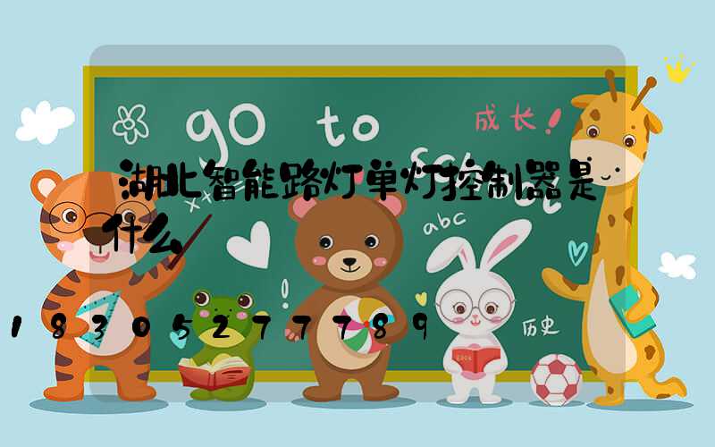 湖北智能路灯单灯控制器是什么
