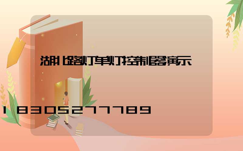 湖北路灯单灯控制器演示