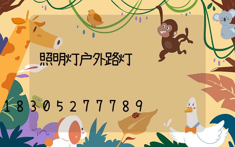照明灯户外路灯