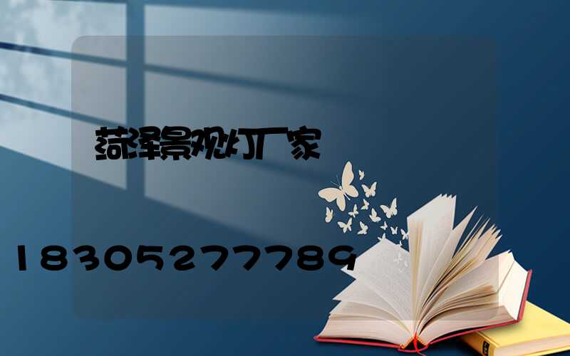 菏泽景观灯厂家