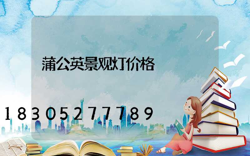 蒲公英景观灯价格