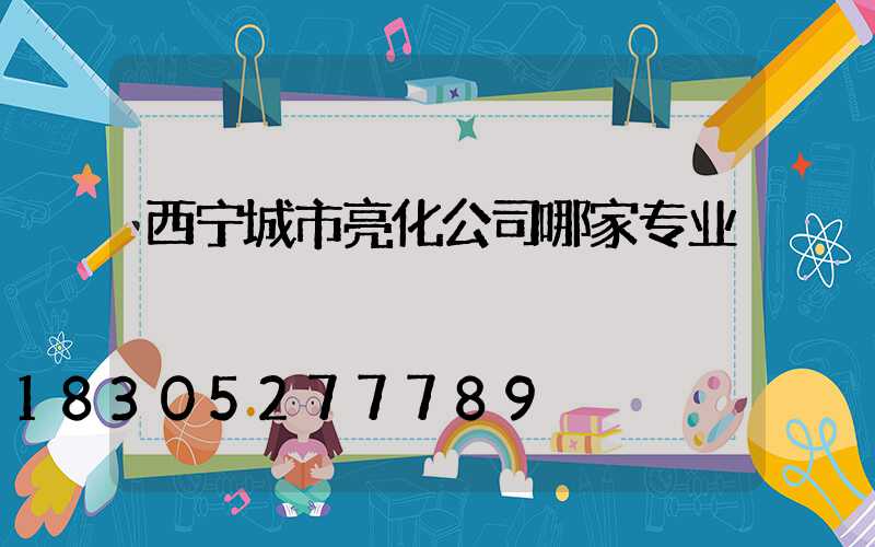 西宁城市亮化公司哪家专业
