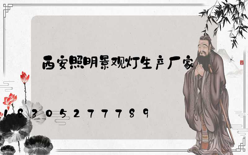 西安照明景观灯生产厂家