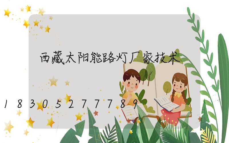西藏太阳能路灯厂家技术