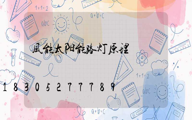风能太阳能路灯原理