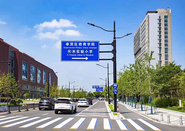路灯标志牌综合一体杆